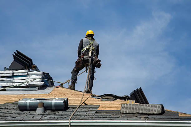 Professional Gutter Installation technician working in Pomfret, MD